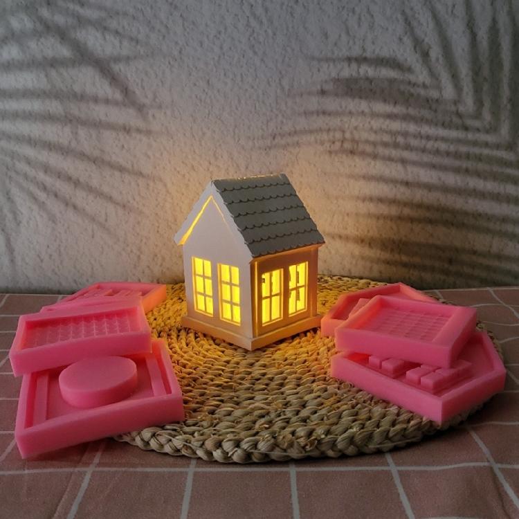 Reusable Epoxy Resin Molds for Home Decoration, Art Project, Silicone House Mold for Making Home Decorations Art Craft