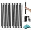 Aluminum Alloy Tent Poles Replacement Pre-Assembled Tarp Poles Lightweight Tent Rod for Sun Shelter Tarp Canopy Sail Replacement