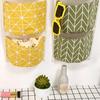 3 Pockets Wall Door Closet Home Hanging Storage Bag Linen Fabric Organizer Pouch
