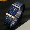 WWOOR Top Brand Luxury Steel Strap Business Quartz Watch Men Casual Waterproof Sports Watch