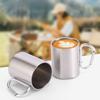 1PC Outdoor Mountaineering Button Water Cup 220ml-700ml Travel Camping Portable Camping Picnic Beer Cups Stainless Steel