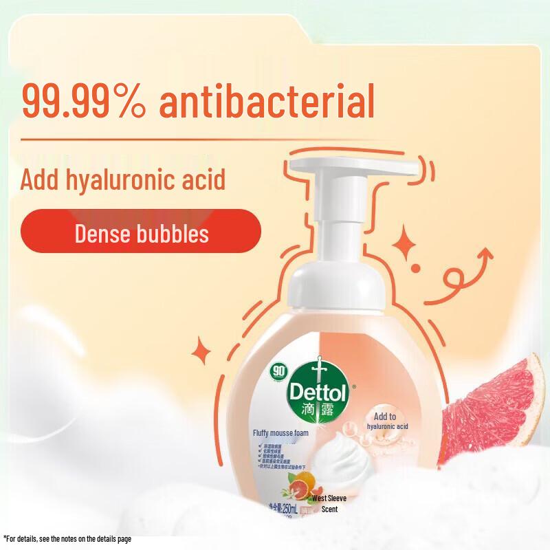 Dettol Antibacterial Foaming Hand Wash - Grapefruit