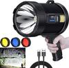 High Brightness Outdoor Spotlight: Long-Range Flashlight with Power Bank & Extended Battery Life