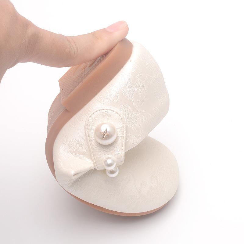 Spring and Autumn New Style Girls' White Leather Shoes, Children's White Shoes, Flower Girl School Uniform Photography Dress Shoes, Little Girls'