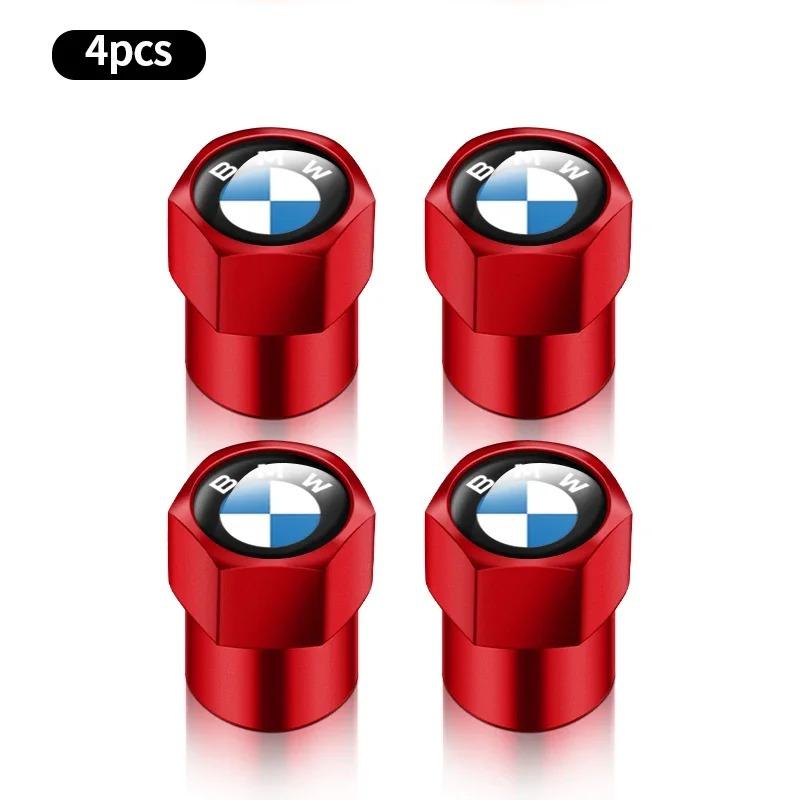 4Pcs Stylish Car Tire Valve Caps Wheel Rim Stem Covers Airdust Proof Protective Caps for BMW X1 X2 X3 X4 X5 X6 X7 Exterior Decor MD2