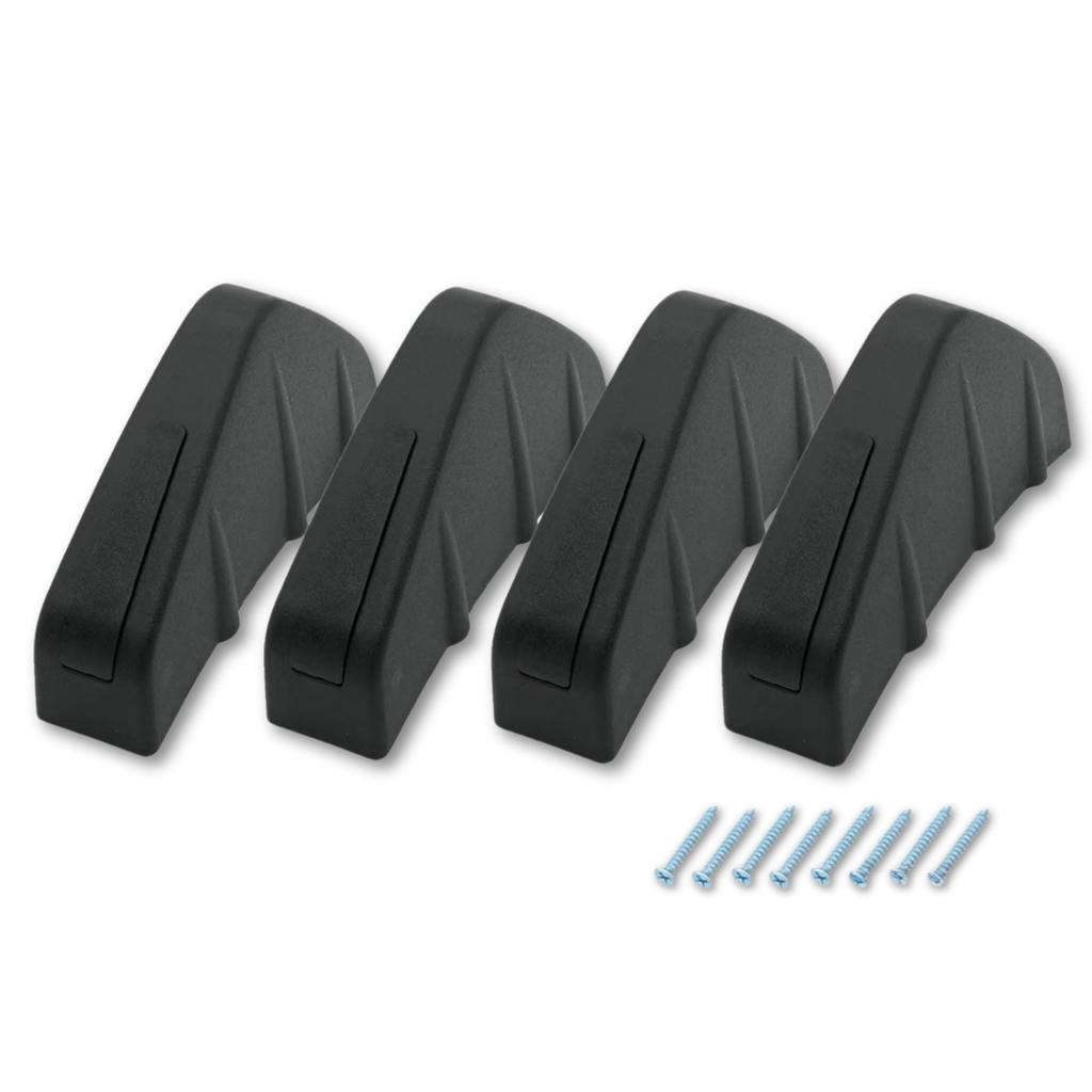 HYmish Car Shark Fin Set of 4, Universal PVC, Lightweight, Easy Installation, Stylish,