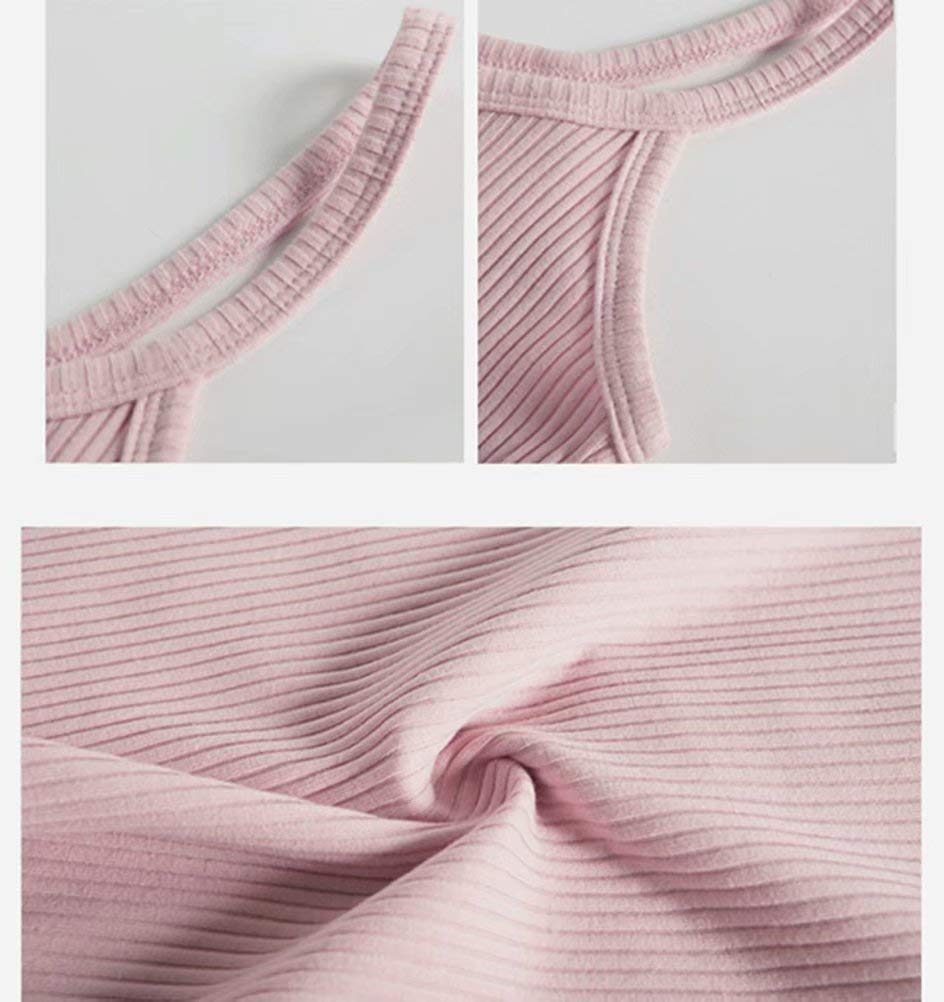 Laisve Low Neck Ribbed Layering Basic Sleeveless Tank Size M Women's Camisole, Knit, Sexy, Open-Neck, Top, Top, Top, Ribbed, Slimming, Pink,