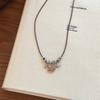 New Chinese style wooden pony pendant necklace retro temperament versatile sweater chain natal year necklace women