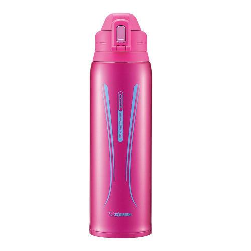 ZOJIRUSHI Stainless Steel Cool Water Bottle, Direct Drinking, Sports Type, 1.55L, Vivid Pink, SD-EC15-PV