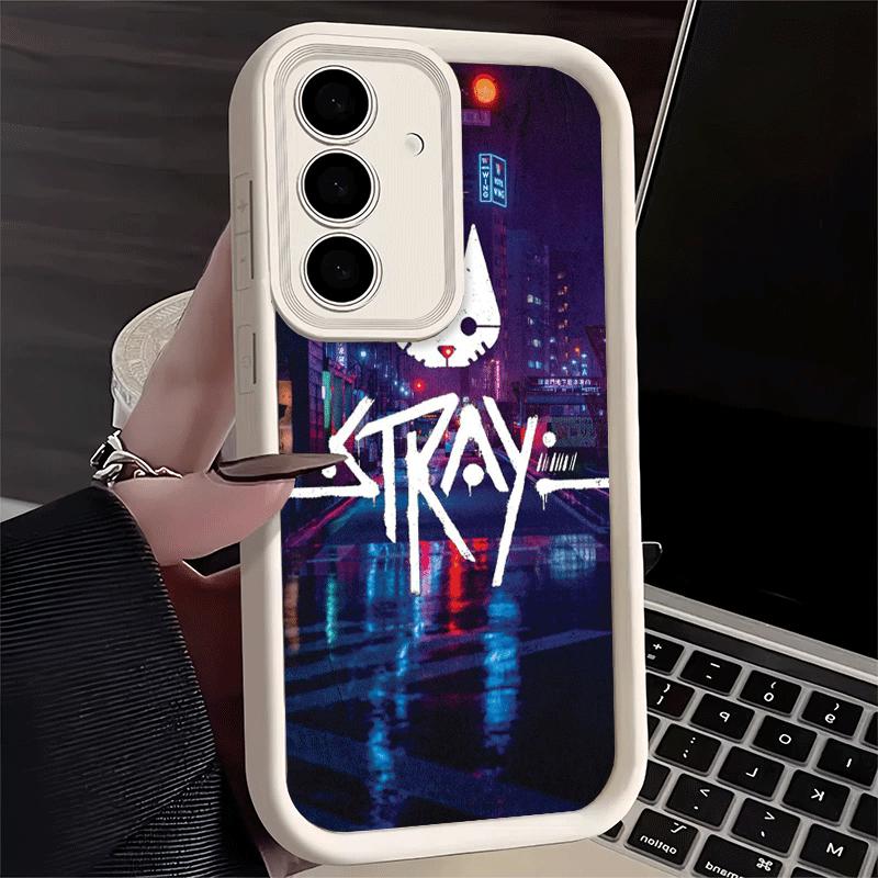 Phone Case for Samsung Galaxy A17 A16 A15 A14 A13 Stray Cat Game B-12 A56 A36 A26 A55 A35 A25 A54 A34 A24 A53 A33 A23 A07 A06