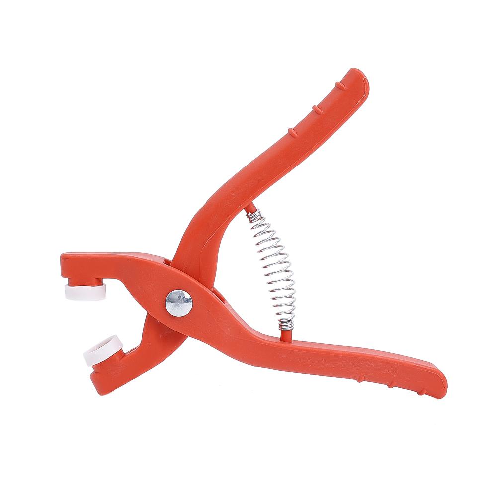 

Инструмент для установки пятизахватной пряжки. Плоскогубцы оранжевый