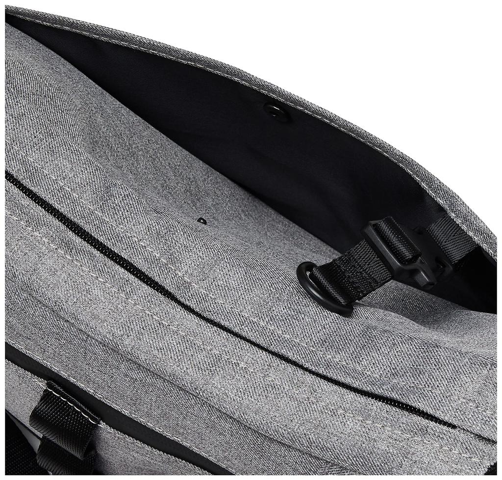 Sui ALALU Super Water-Repellent Shoulder Bag with Key Ring, 7.89 Liters, Gray, 474052E