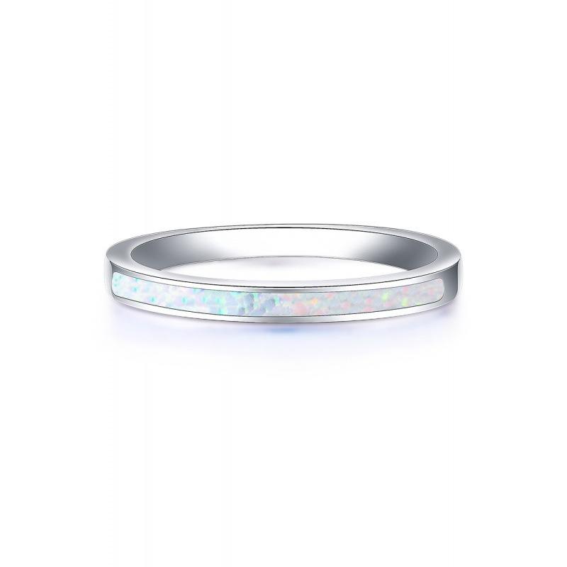 Ring European and American platinum Opal ring supply jewelry no. 6