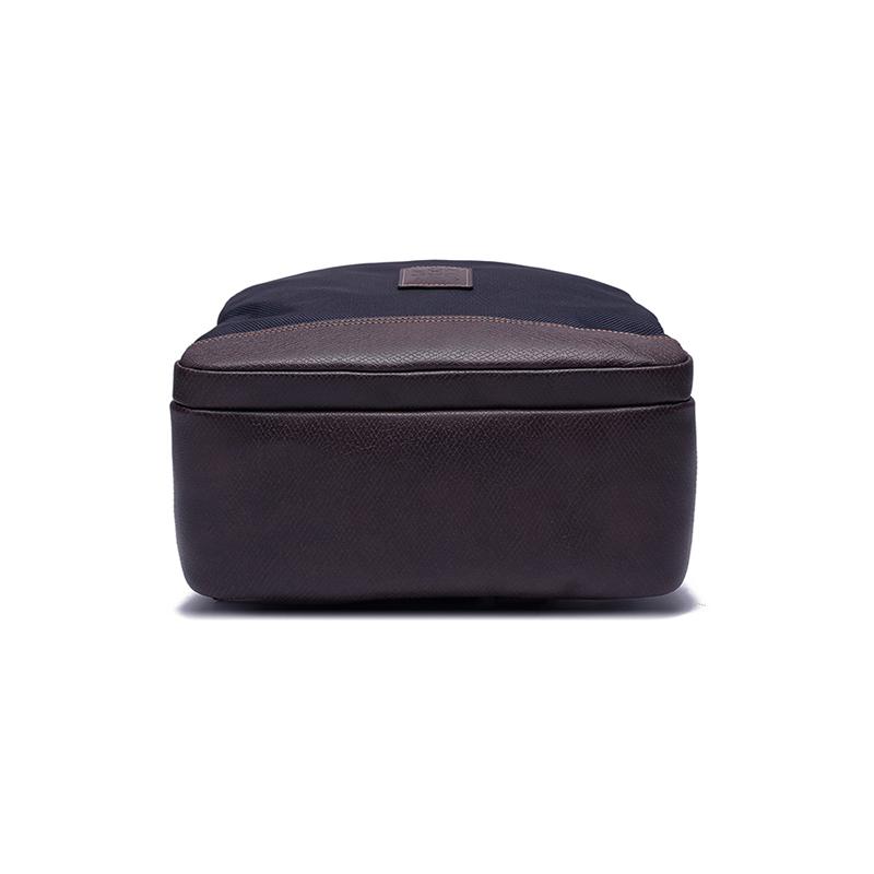 Longchamp Boxford 30 Zipper Closure Logo Adjustable Strap Canvas And Leather Trim Polyester Backpack Men Backpacks Blue 1475080127