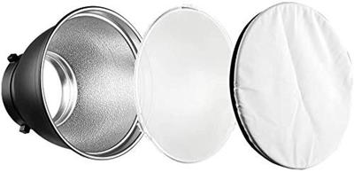 SOONPHO Standard White Soft Glass Plate Bowens for Studio Strobe Flashes 7-inch/18cm Reflector, Cloth, Diffuser, Mount, Lights,