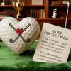 Motivational Golf Pocket Charm Heart Shape Resin Tokens For Player Unique Ball Marker With Life Note