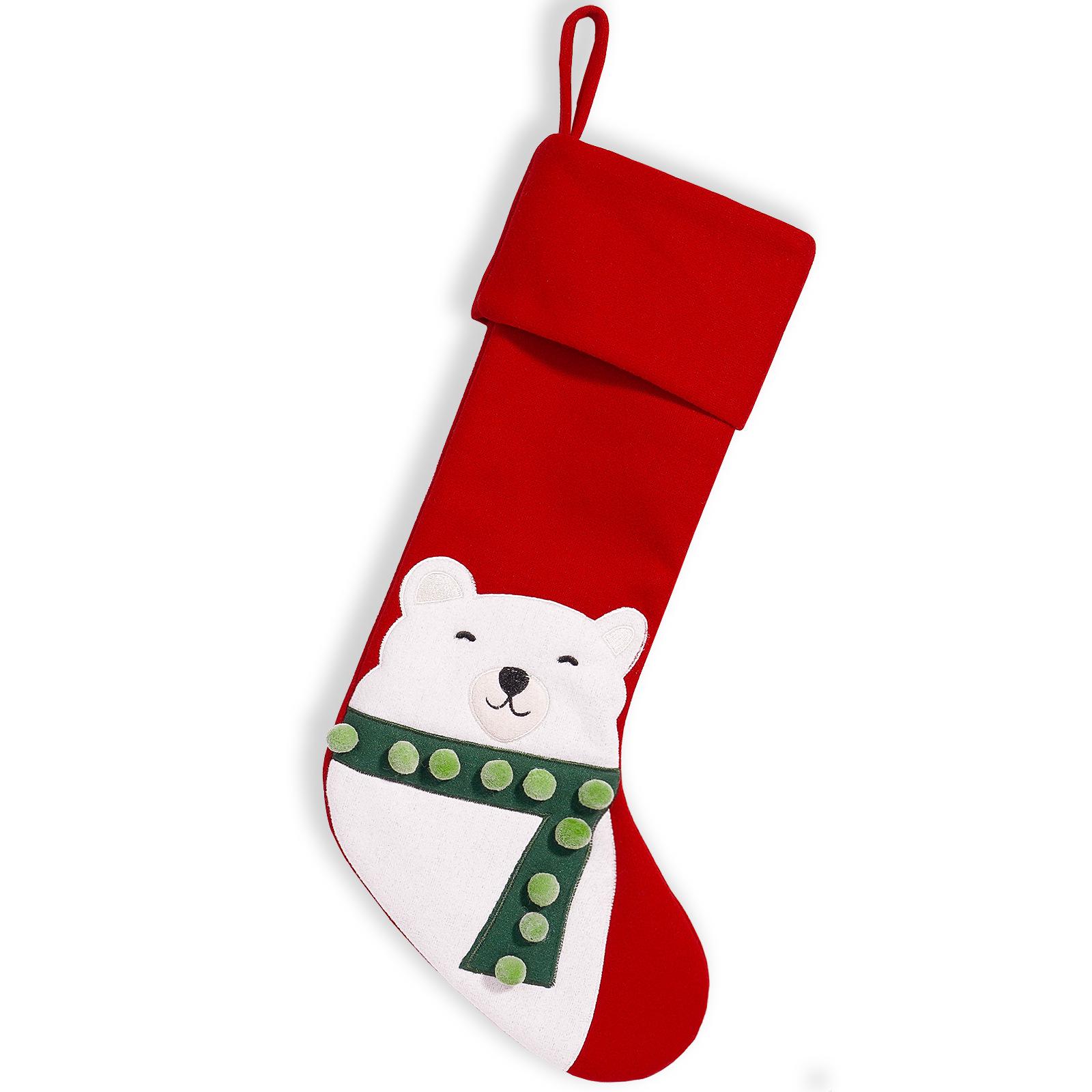 Creative Snowman & Santa Claus Christmas Stocking Gift Bag – Festive Tree Ornaments & Candy Holder