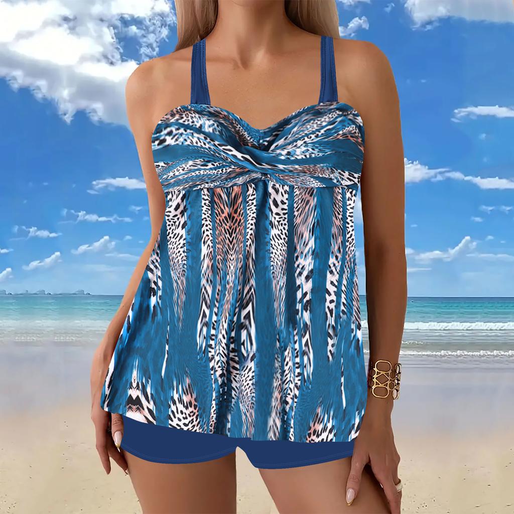 Swimsuit Bikini Print  Two Pieces Swimsuit Swimwear Women  Beachwear Bathing Suit XS-8XL