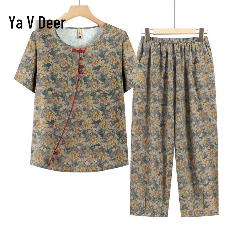 Yalu Women s Loose Fit Summer Two-Piece Set XL