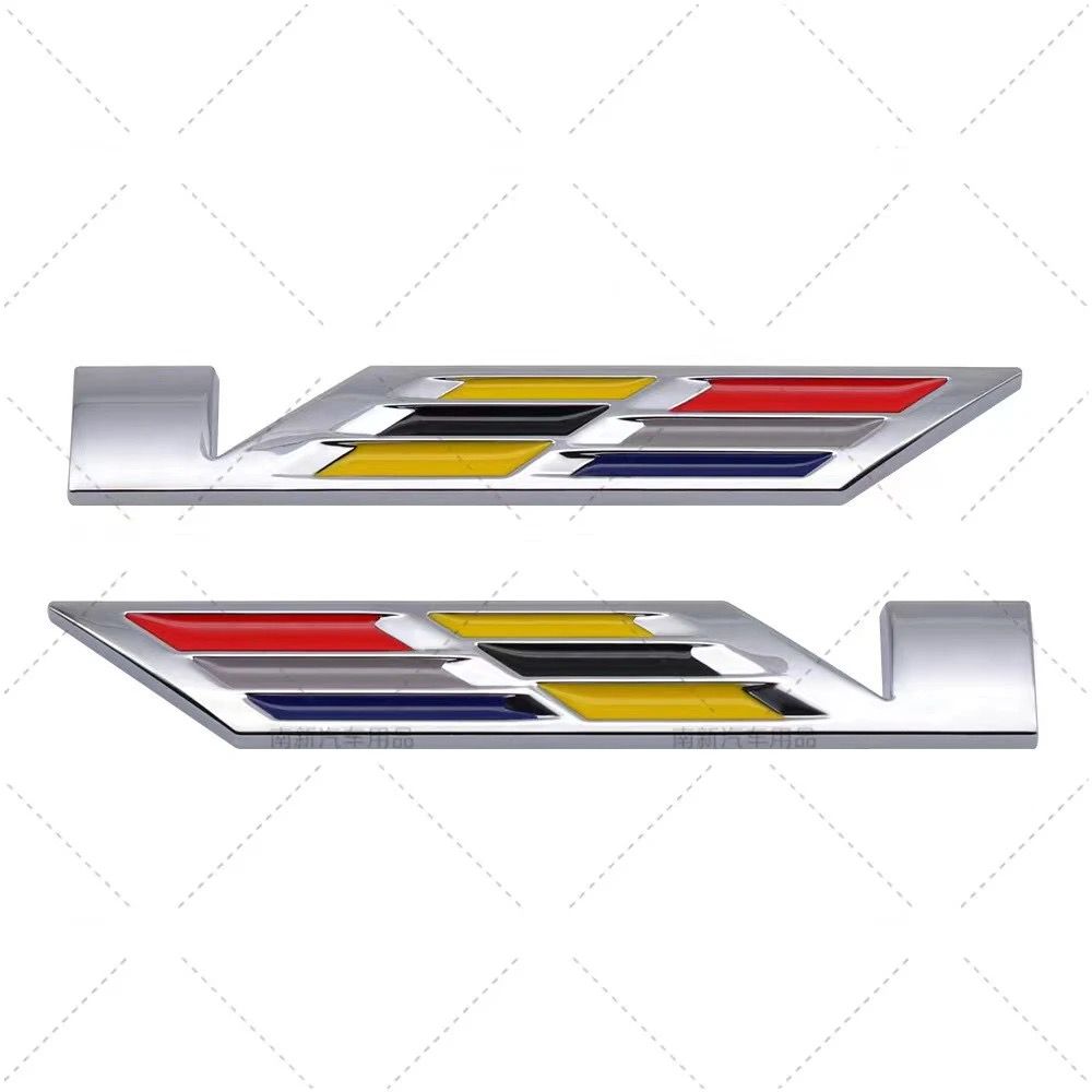 Side or trunk Metal Emblem Car Sticker V logo Badge for Cadillac ATS SRX SRX4 ATSL CT4 CT5 CT6 XT4 XT5 XT6 CTS Accessories