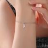 My Shape Women Breast Cancer Awareness Bracelets Stainless Steel Hand Chains Adjustable Chain Safety Blessing Lucky Jewelry Gift