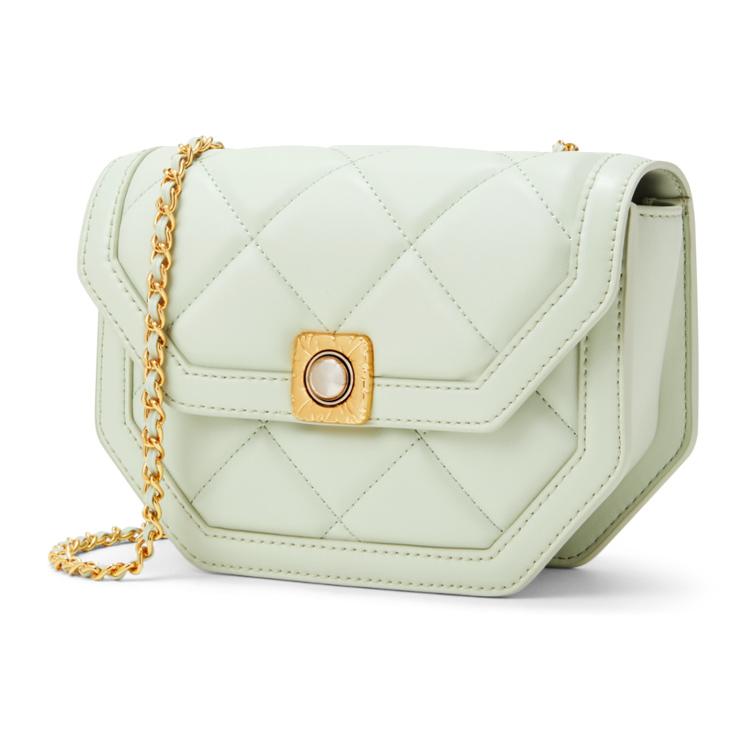 New CHARLES&KEITH PU Shoulder Bag Small Size Women's Black/Chocolate/Mint Green/Violet/Yellow CK2-20671406