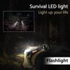 Brățară Paracord de supraviețuire Kit echipament tactic de urgență cu lanternă cu laser infraroșu SOS LED Lampă UV busolă Fluier de salvare