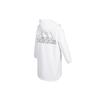 adidas Sport Training Casual Fleece-Lined Hooded Jacket Women Outerwear White HG1848