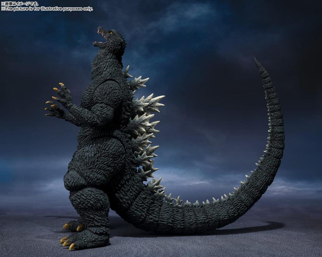 TAMASHII NATIONS MonsterArts Godzilla 160mm PVC Painted Action Figure BAS62987 S.H. (2004) Approx.