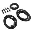 Transmission Cooler Lines Black Anodized Hose Fitting Kit Replacement for Chevy 6.6L for Duramax LLY LBZ LMM 2006‑2010