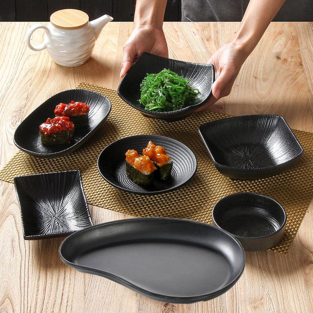 Exquisite Seasoning Dish Thickened Serving Tray Durable Soy Sauce Plate  Hotel