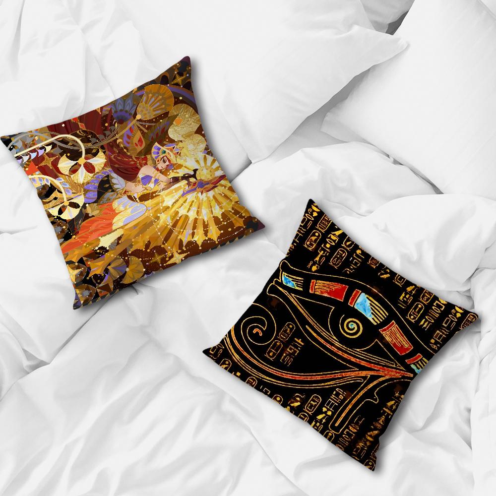 Design Ancient E-Egyptian art Comfortable soft Pillow Case for Sofa Living Room Home office Decor and Protective Covers