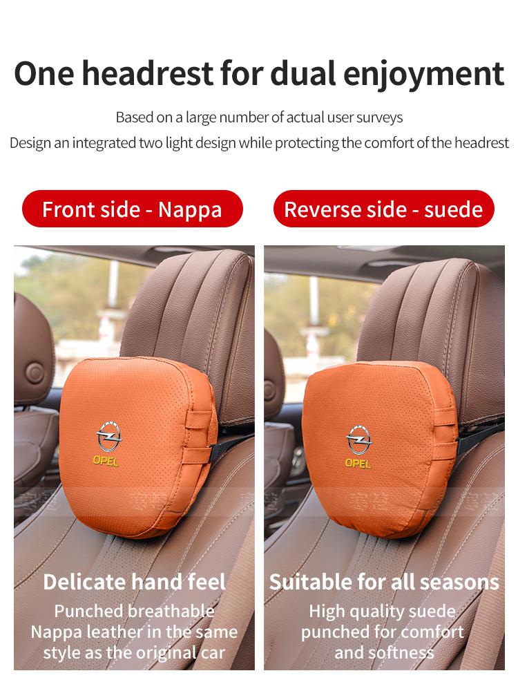 Opel OPCline ASTRA CORSA INSIGNIA MOKKA VECTRA ZAFIRA GTC Tigra Car Headrest Neck Support Seat Lumbar Cushion Soft Neck Pillow