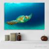 Green Sea Turtle Swims Underwater Wall Pictures Canvas Painting Ocean Marine Life Animal Posters Prints for Living Room Decor