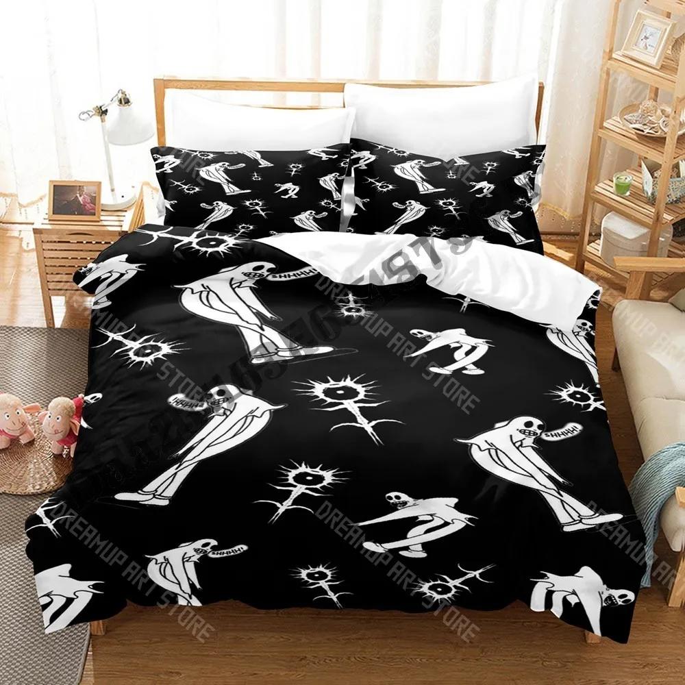 3D Print Ghostemane Band Bedding Set Single Twin Full Queen King Size Bed Set Adult Kid Bedroom Duvetcover Sets Anime Bed