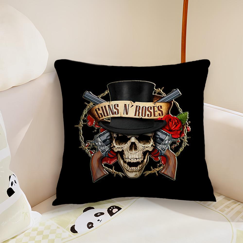 G-Guns N R-Roses Appetite for Destruction Pillow Case Living Room Sofa Cushion Cover Suitable For Home Bedroom Room Decoration