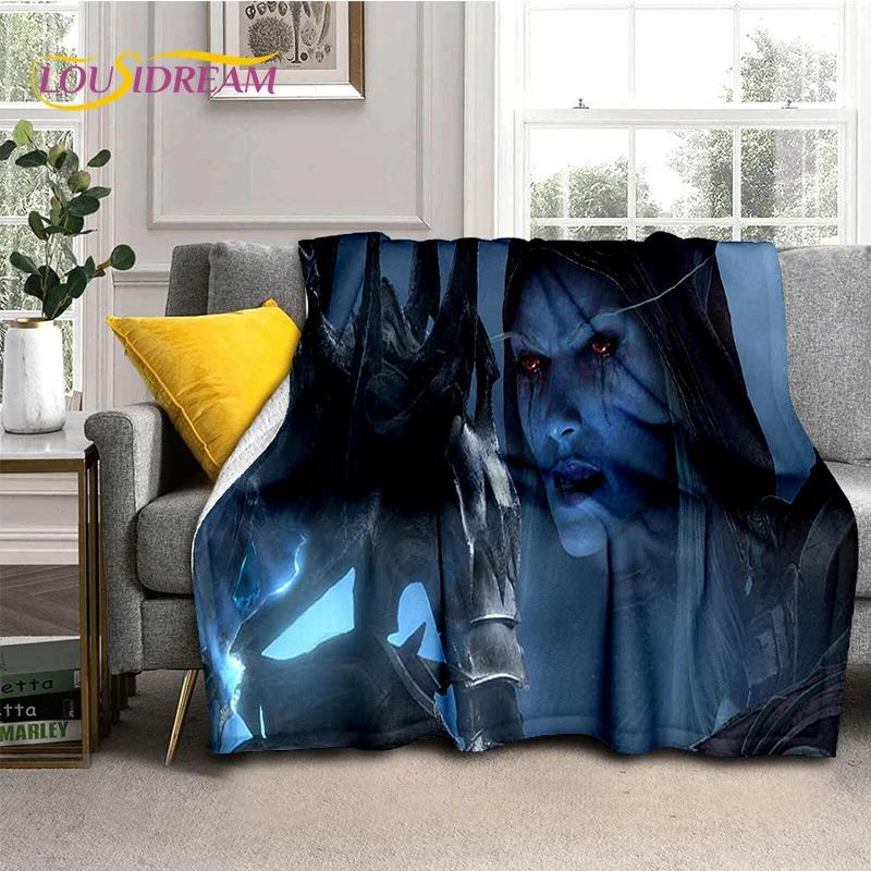 WOW, World of Warcraft Demon Hunter, Lich King Game Flannel Blanket for Beds Bedroom Sofa Picnic,Throw Blanket Outdoor Leisure