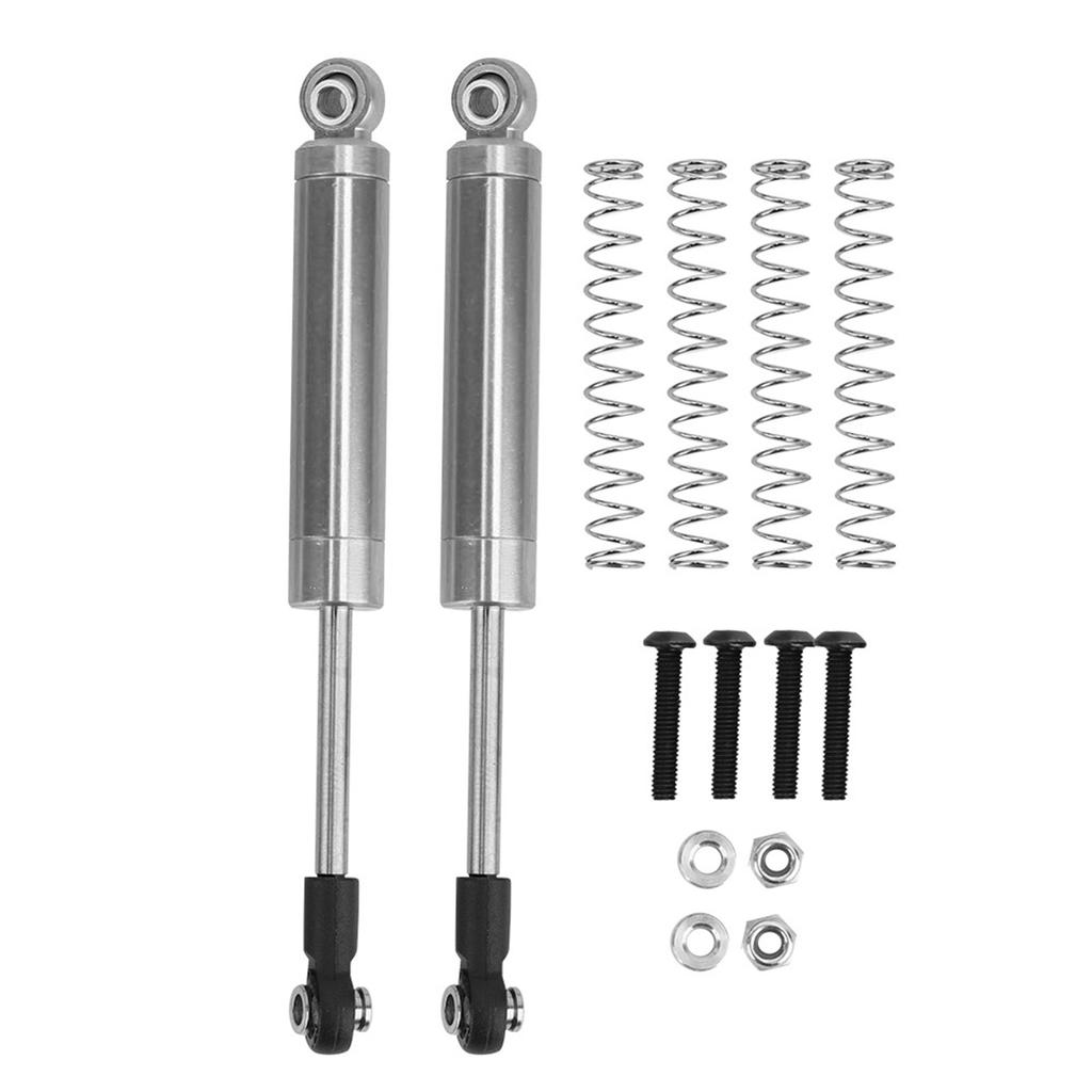 2pcs 102mm Aluminium Alloy Shock Absorber Damper Fit for HPI VENTURE FJ RC Crawler(Silver)