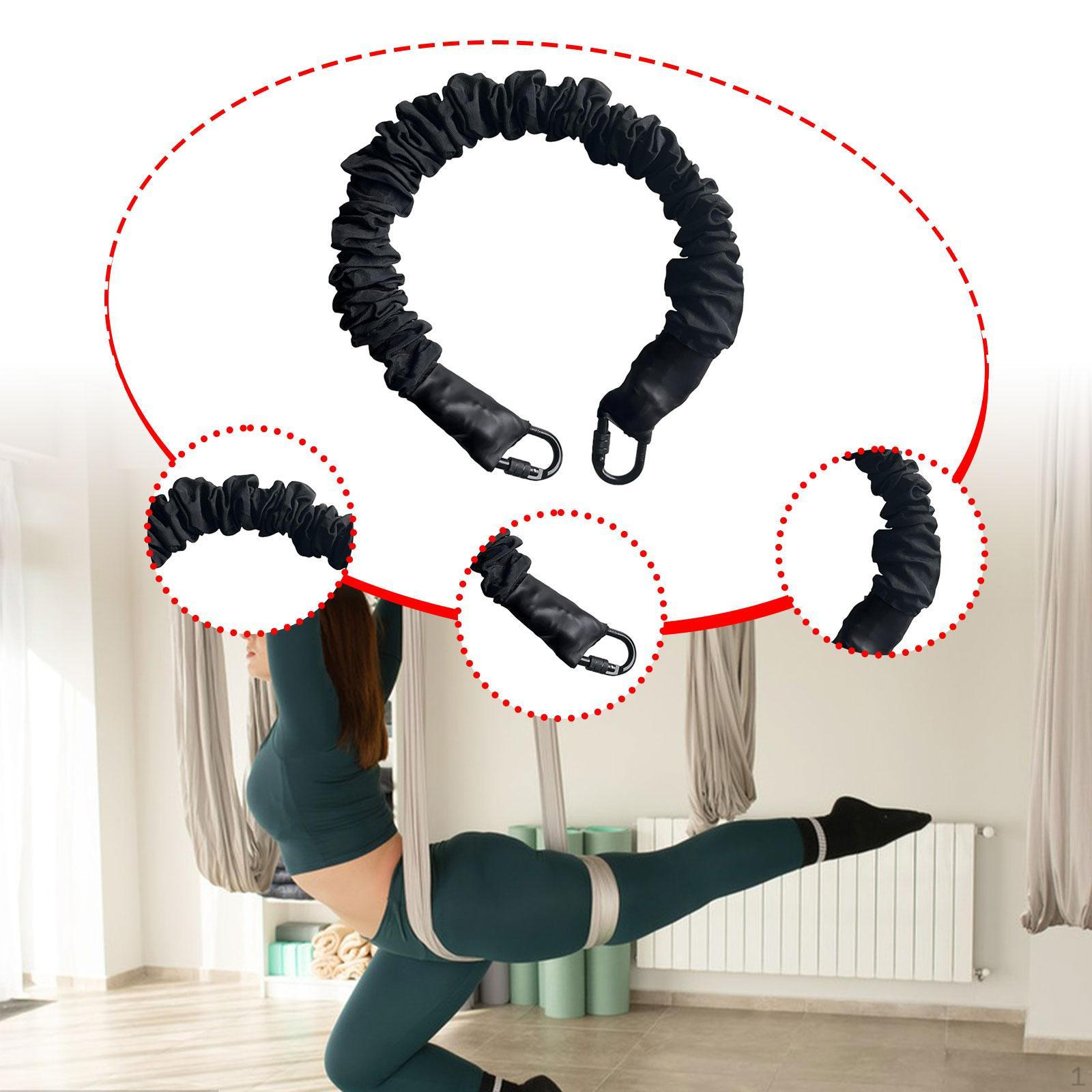 

Эластичный шнур, танцевальная веревка с крючками, ремень для тренировки скорости спринта, одинарный эспандер для занятий в помещении Load Bearing 70kg