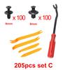Car Fastener Clips Set Fender Rivet Clips Kit 6mm/8mm Auto Body Bumper Door Trim Panel Push Retainer Plastic Pin Rivet Repair
