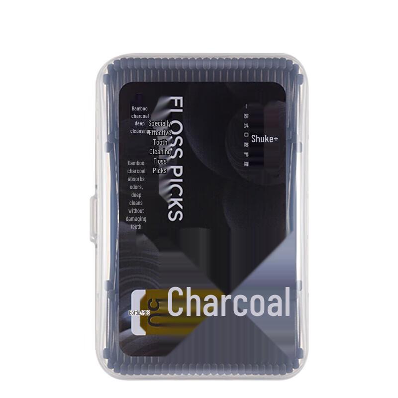 Shuke Bamboo Charcoal Deep Clean Dental Floss Sticks