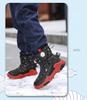 Winter Kids' High-Top Leather Snow Boots - Warm, Thick, Non-Slip Velvet Lining for Boys & Girls