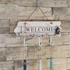 Farmhouse Entryway Wall Hook Rack Wooden Welcome Hook Rack For Coats Key Hat Bathroom Storage Organizers