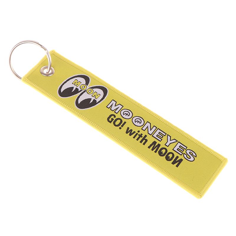 

1 шт. модный брелок с двухсторонней вышивкой, брелок для ключей, мотоциклов, автомобилей, аксессуары для ключей H