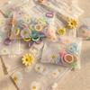 50/100Pcs Print Frosted Zipper Bags Transparent Plastic Storage Pouch Reusable Seal Bag For Jewelry Cosmetic Stationery