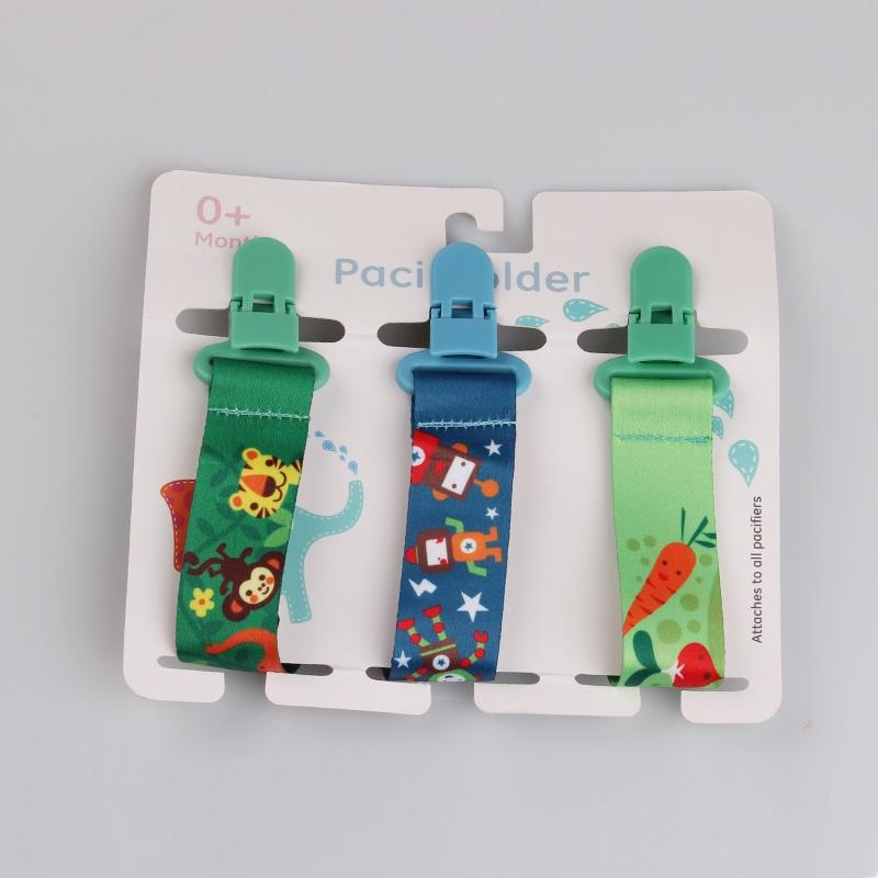 Ins Style Verdicktes Baby Schnullerketten Set, 3er-Pack mit Beißspielzeug