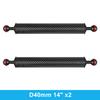 2 x D40mm Carbon Fiber Underwater Float Arm for Diving Tray Housing Video Light/Strobe Buoyancy Floating Ball Mounting (2 PCS)