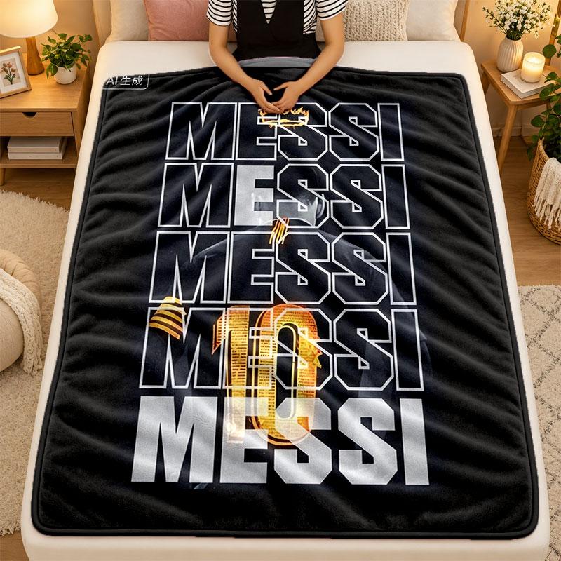 Flannel BlanketLionel Messi Warm Soft Throw Blanket for Indoor Sofa Bed Living Room Use