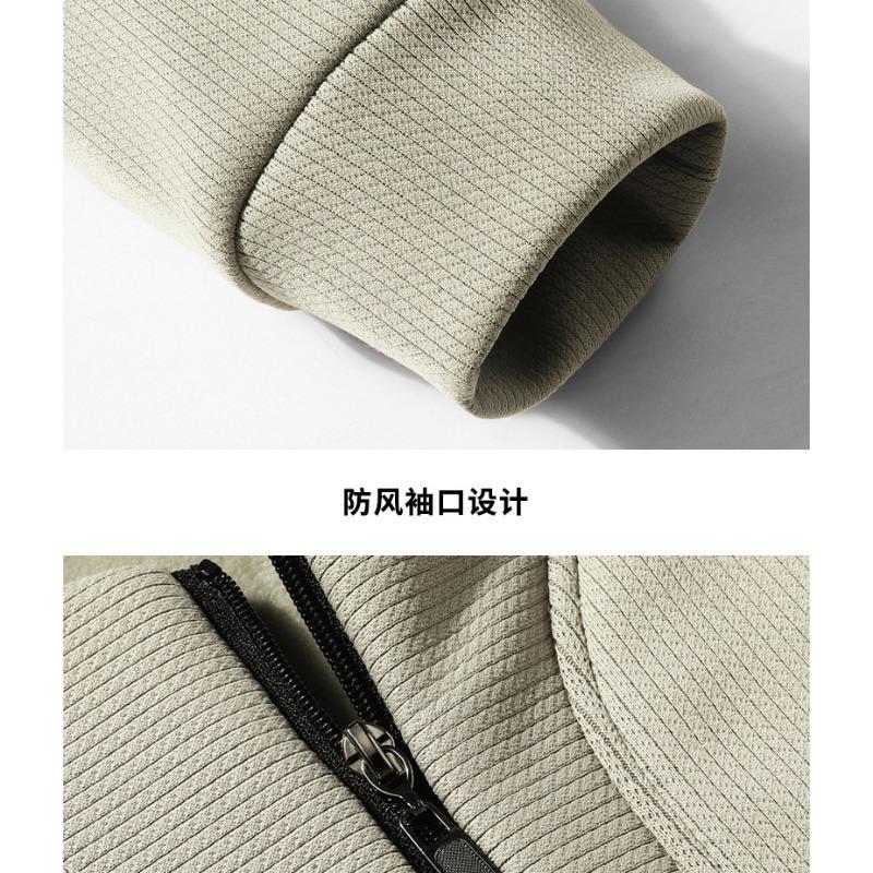 Felpa Casual Larga Mezza Zip Autunno Primavera Pullover Monocolore Top Base Uomo Uomo