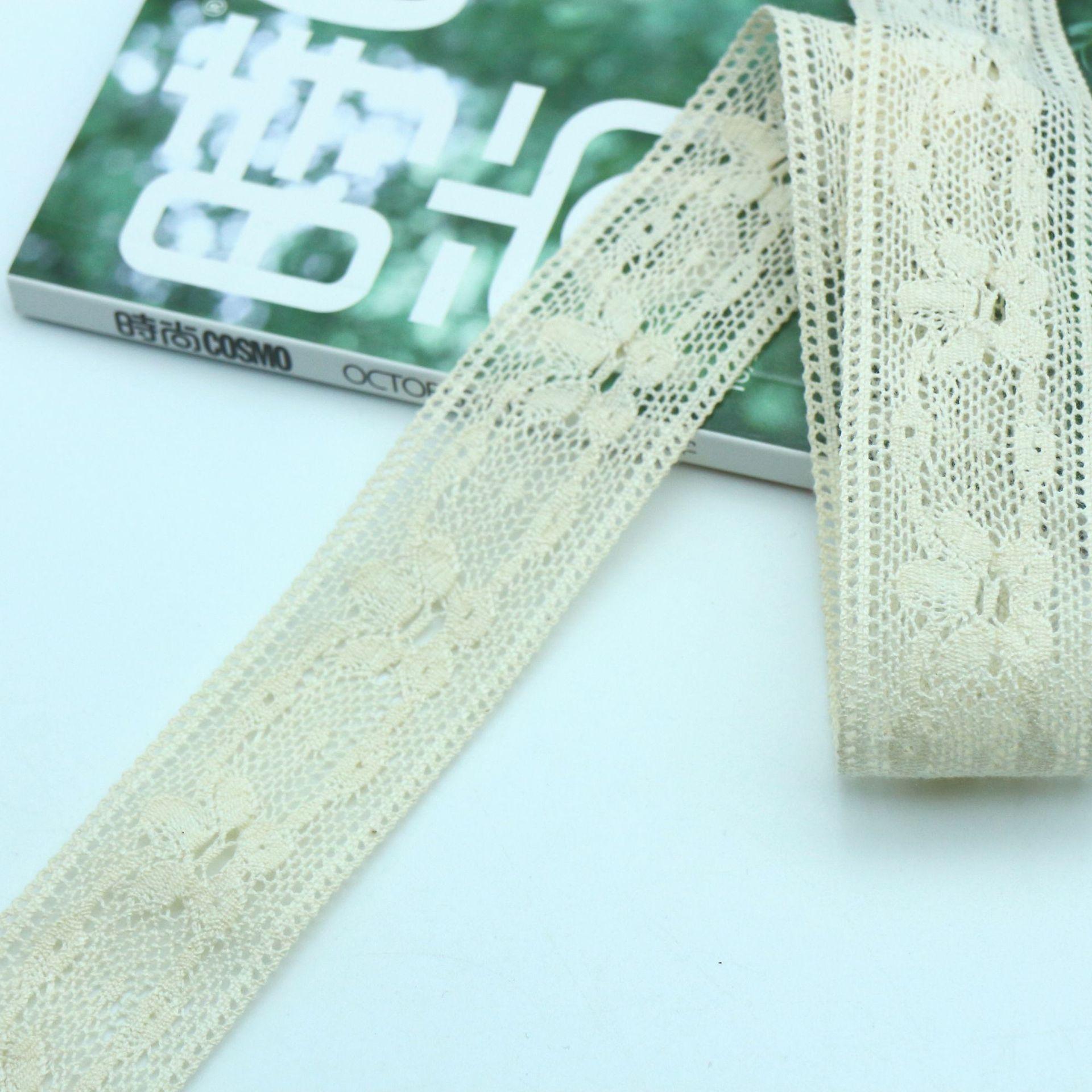 

Cotton Thread Lace Tablecloth Handmade Hanfu Decorative Accessories Lace Exquisite Hollow Lace Accessories Lace JM24210